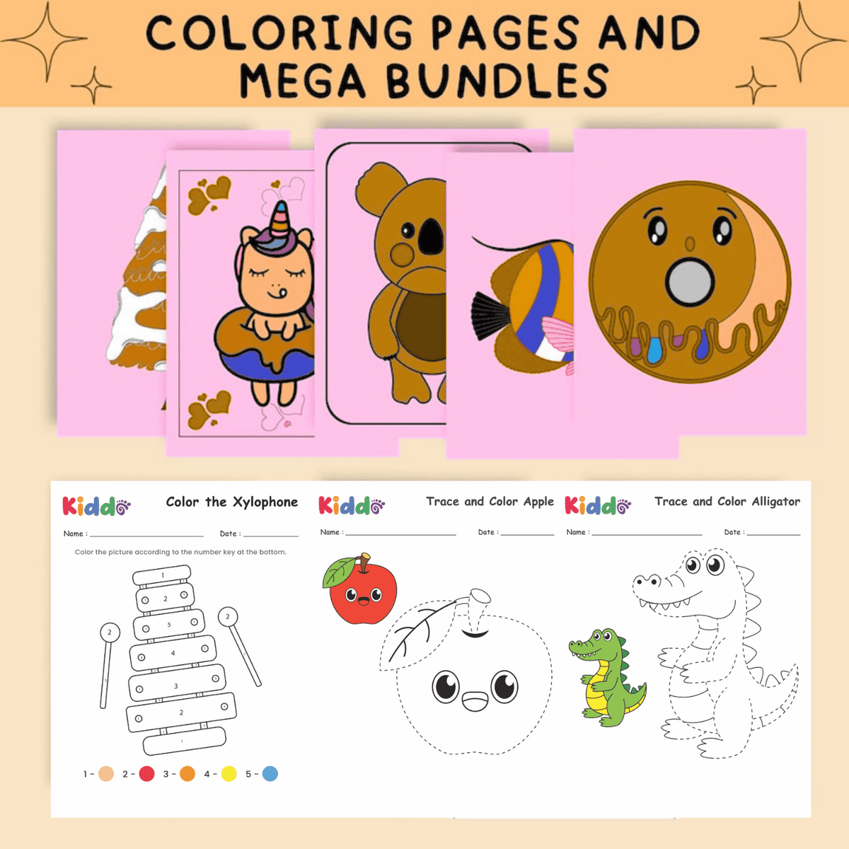 KIDDOSTEP Bundle: 60.000+ Preschool Learning Worksheets
