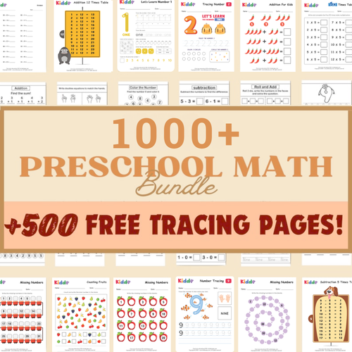 1,000+ Preschool Maths Mastery Pack | Counting & Early Numeracy Worksheets