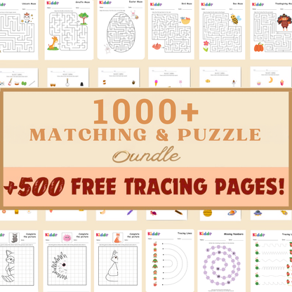 1,000+ Matching & Puzzle Worksheets | Brain Games & Logic Challenges