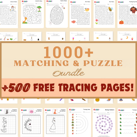 1,000+ Matching & Puzzle Worksheets | Brain Games & Logic Challenges