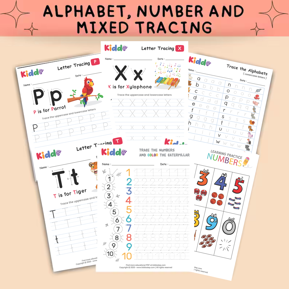 KIDDOSTEP Bundle: 60.000+ Preschool Learning Worksheets