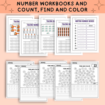 5,000+ Number Tracing & Line Practice | Early Math Handwriting Worksheets
