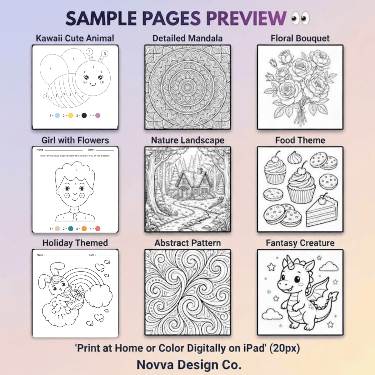 Mega Coloring Universe: 30,000+ Printable Coloring Pages for Kids (Animals, Cartoons, Vehicles)