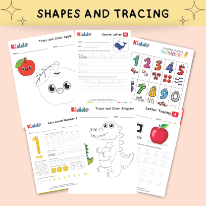 4,000+ Advanced Preschool Worksheets | Kindergarten Prep Learning Pack
