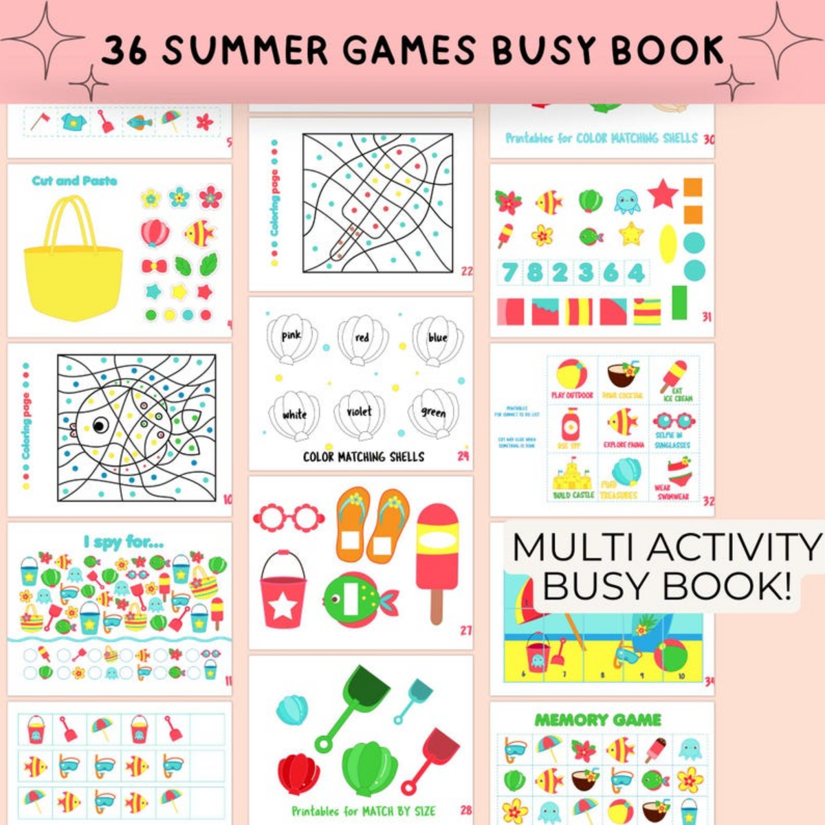 300+ Summer & Holiday Games | Seasonal Kids Activity Pack