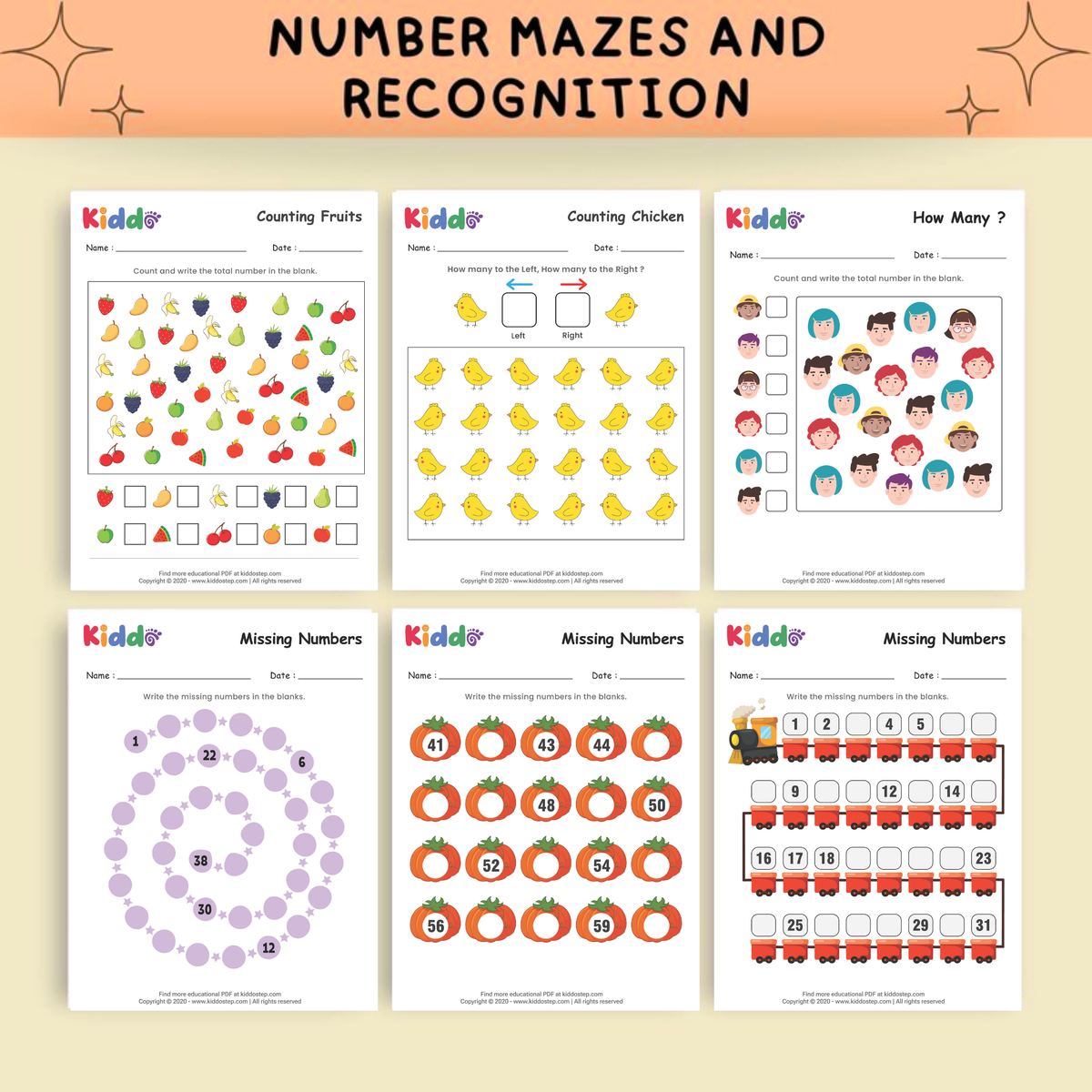 5,000+ Number Tracing & Line Practice | Early Math Handwriting Worksheets