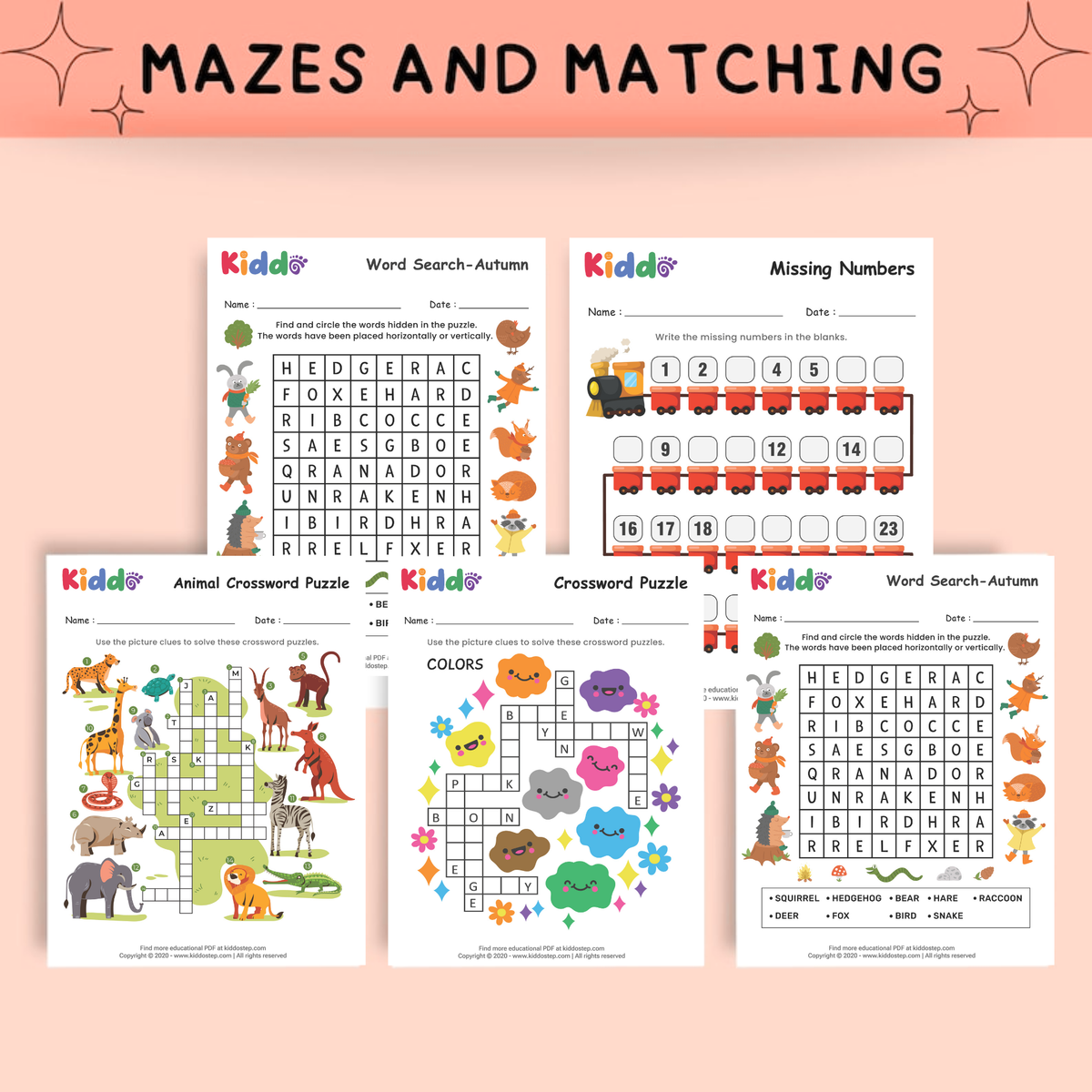KIDDOSTEP Bundle: 60.000+ Preschool Learning Worksheets