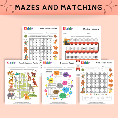 KIDDOSTEP Bundle: 60.000+ Preschool Learning Worksheets