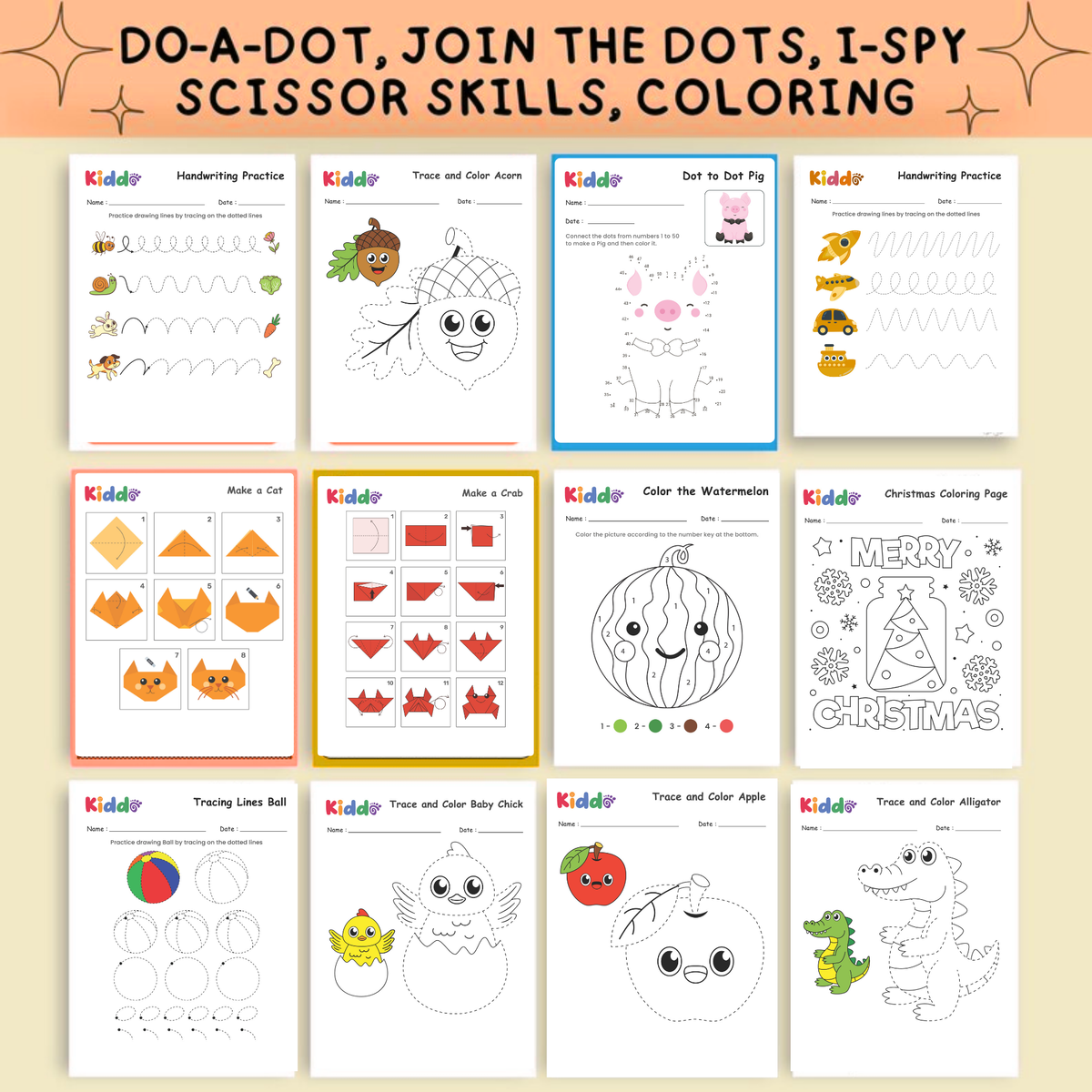 4,000+ Advanced Preschool Worksheets | Kindergarten Prep Learning Pack