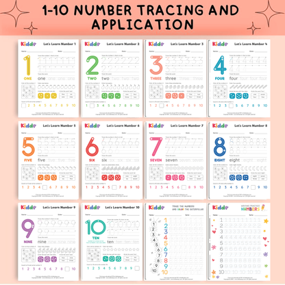5,000+ Number Tracing & Line Practice | Early Math Handwriting Worksheets