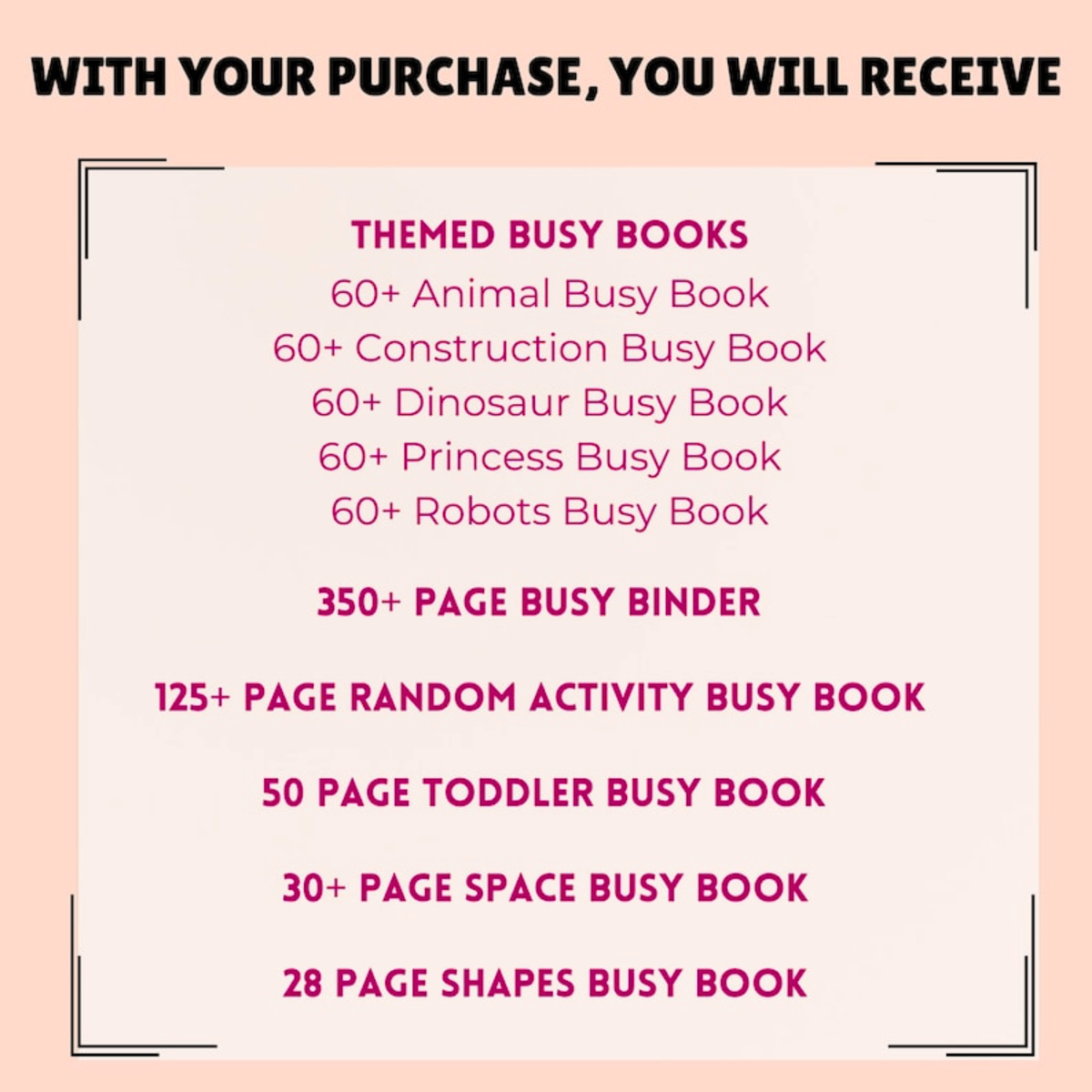 1,000+ Interactive Busy Book Bundle | Quiet Book Templates & Learning Binders