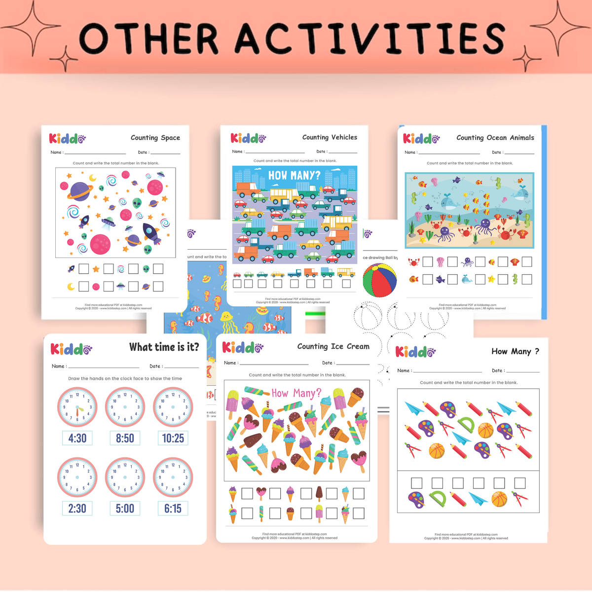 1,000+ Preschool Maths Mastery Pack | Counting & Early Numeracy Worksheets