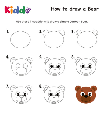 100+ Printable Step by Step Drawing Worksheets